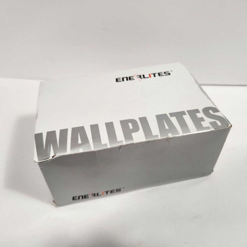 (10-Pk) Enerlites 1 Gang Duplex Receptacle Wallplates Plastic Black Color